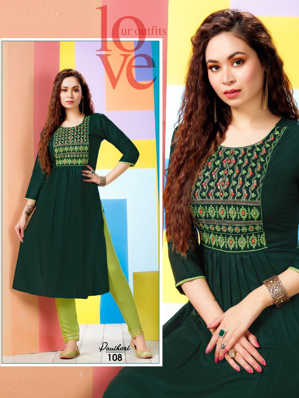 Ft Panihari Latest Designer Ethnic Wear Kurti With Bottom Collection